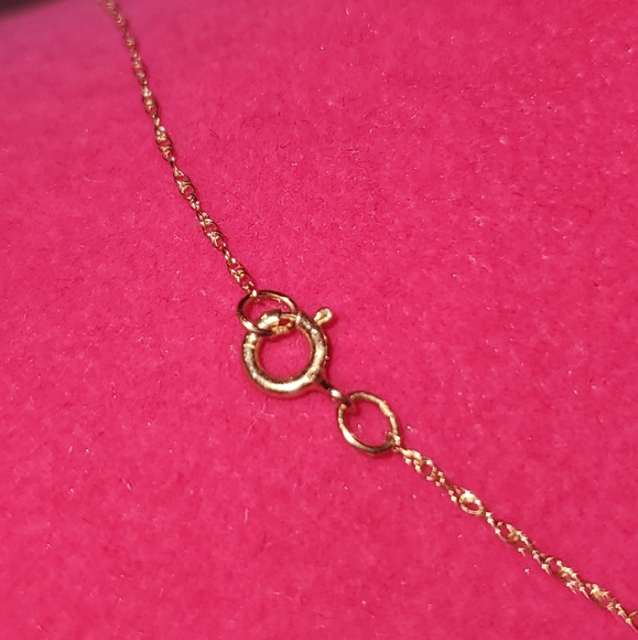 Gold Necklace with stone - Picture 7 of 11